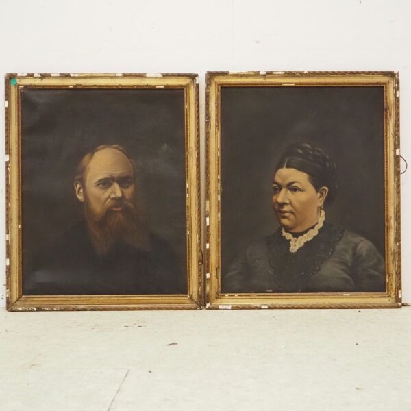 Lot de 2 portraits