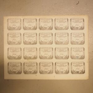 Feuillet de 20 assignats