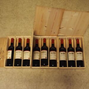 vin rouge en caisse