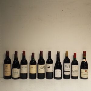 10 bouteilles de vin rouge
