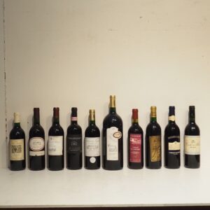 10 bouteilles de vin rouge