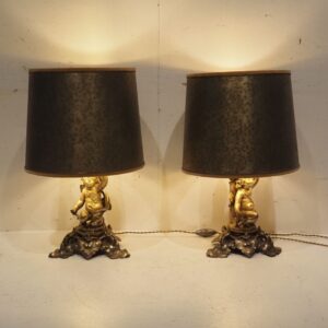 Paire de lampes vers 1960