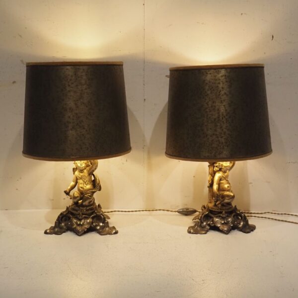 Paire de lampes vers 1960