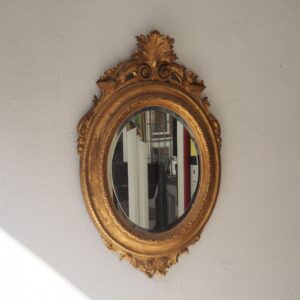 Miroir ovale biseauté