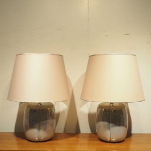 Paire de lampes vers 1980