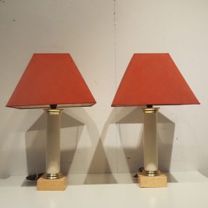 Paire de lampes vers 1980